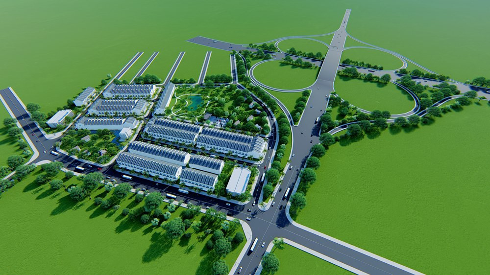 Toàn cảnh dự án khu dân cư Tân Tiến từ trên cao