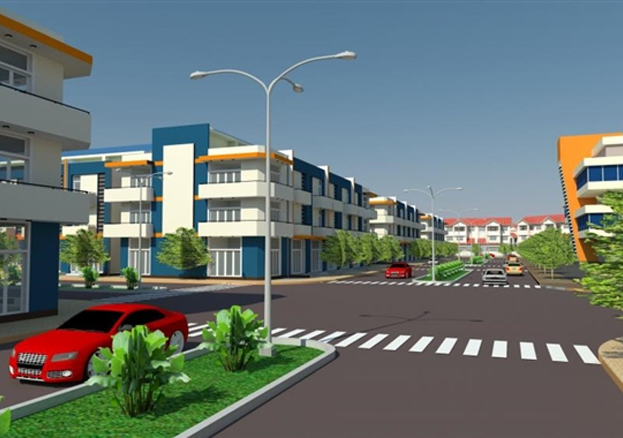 Toàn cảnh dự án Khu dân cư Uyên Hưng từ trên cao