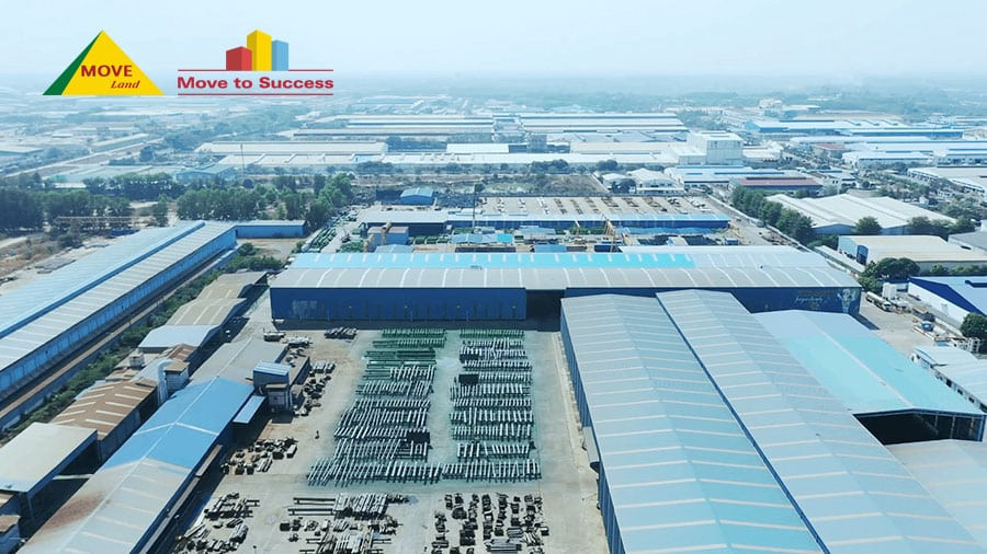 Toàn cảnh Khu công nghiệp Nhơn Trạch 6 với các nhà máy hoạt động