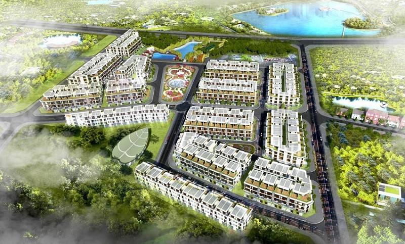 Toàn cảnh khu đô thị The Eden Rose từ trên cao