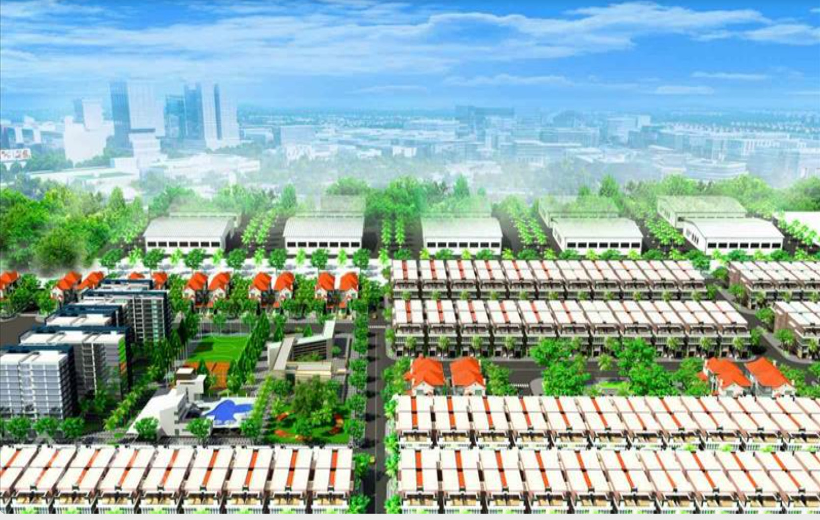 Toàn cảnh quy mô dự án Gold Hill Center