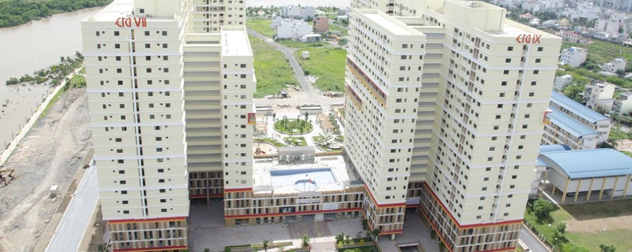 Tổng quan dự án căn hộ chung cư Đức Khải từ trên cao