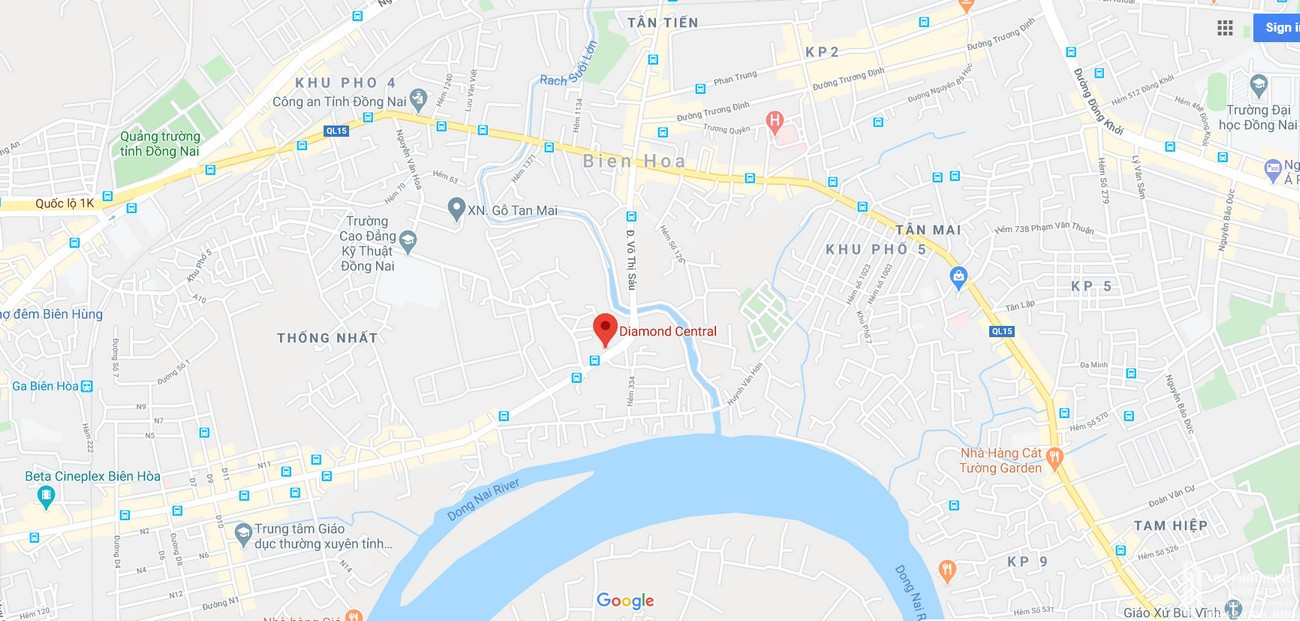 Tổng quan dự án Khu đô thị Diamond Central Biên Hòa với kiến trúc hiện đại