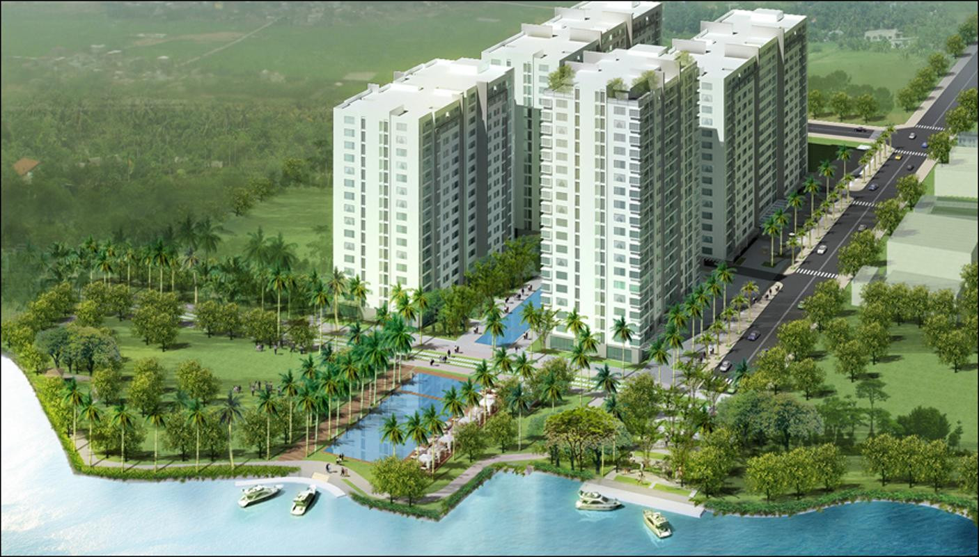 Tổng quan khu đô thị 4S Riverside Linh Đông với cảnh quan xanh mát
