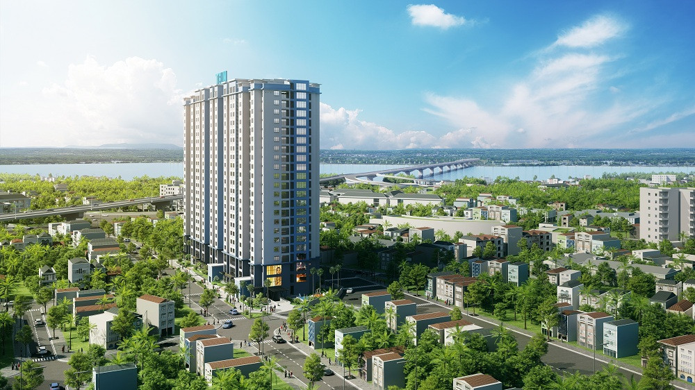 Tổng quan mặt ngoài chung cư Amber Riverside Hà Nội