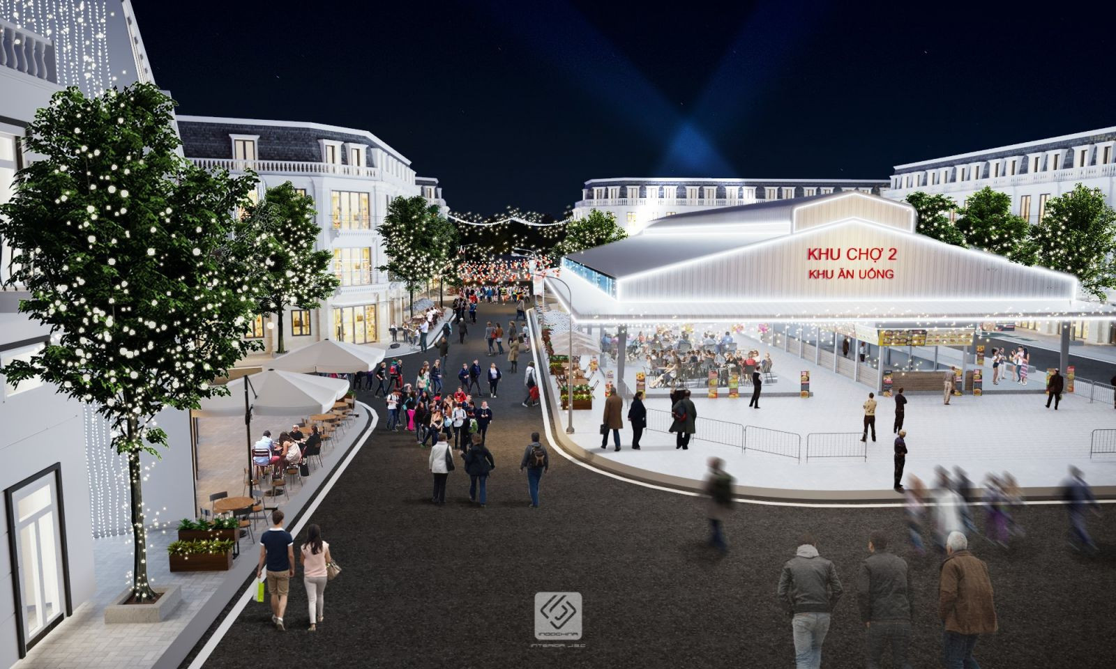 Tổng quan phối cảnh Khu Đô Thị Chợ Thới Lai nhìn từ trên cao