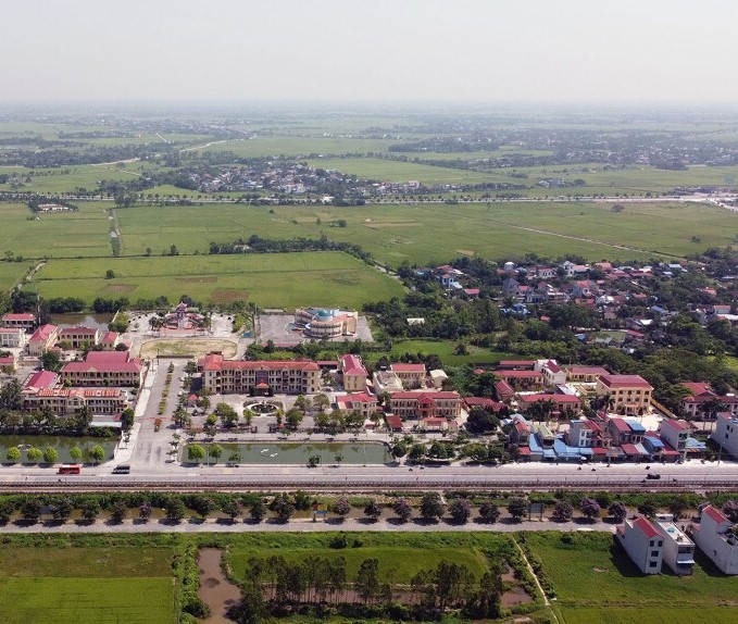 Tổng quan trung tâm hành chính huyện Mỹ Lộc sau sáp nhập