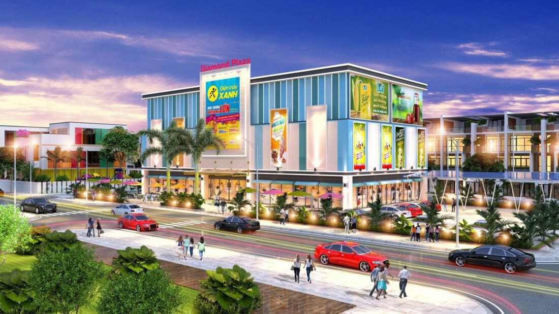 Trung tâm thương mại hiện đại trong Khu Đô Thị Nam Phong Diamond City
