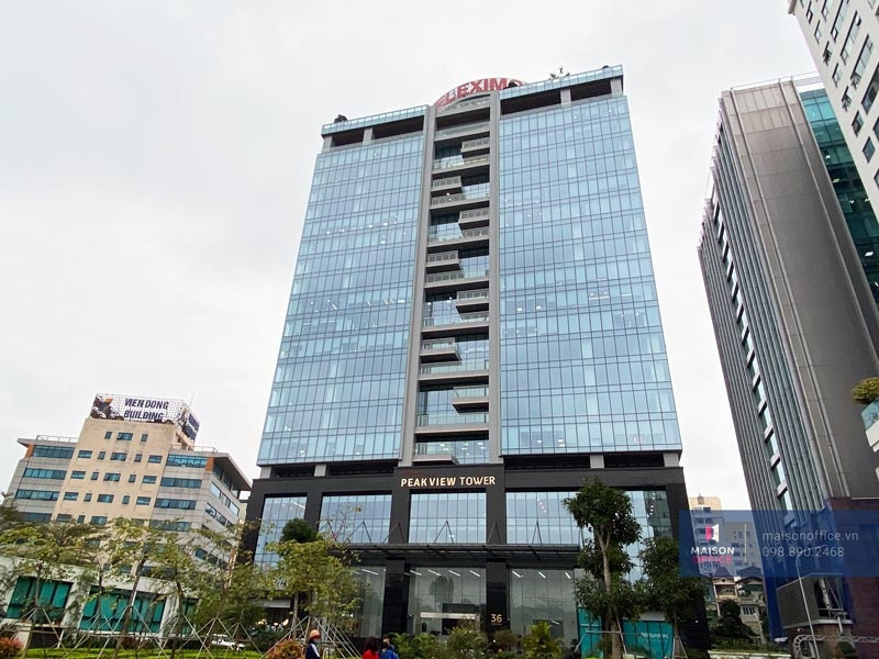 Vị trí chiến lược của Peakview Tower nhìn từ trên cao