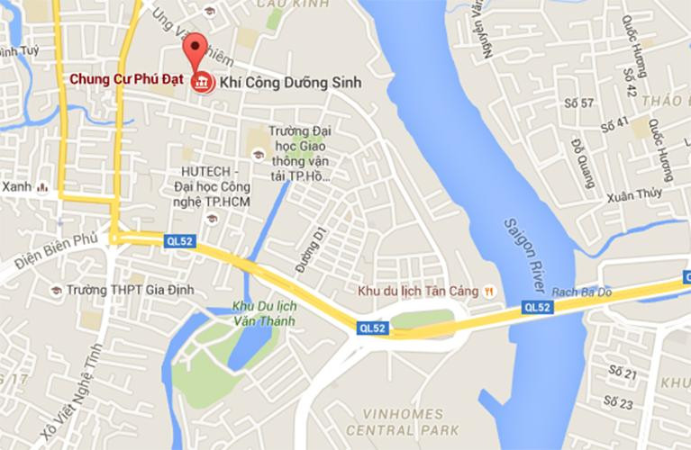 Vị trí của dự án Phú Đạt trên bản đồ