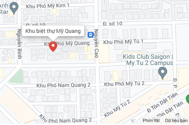 Vị trí đắc địa khu biệt thự Mỹ Quang trong khu Cảnh Đồi