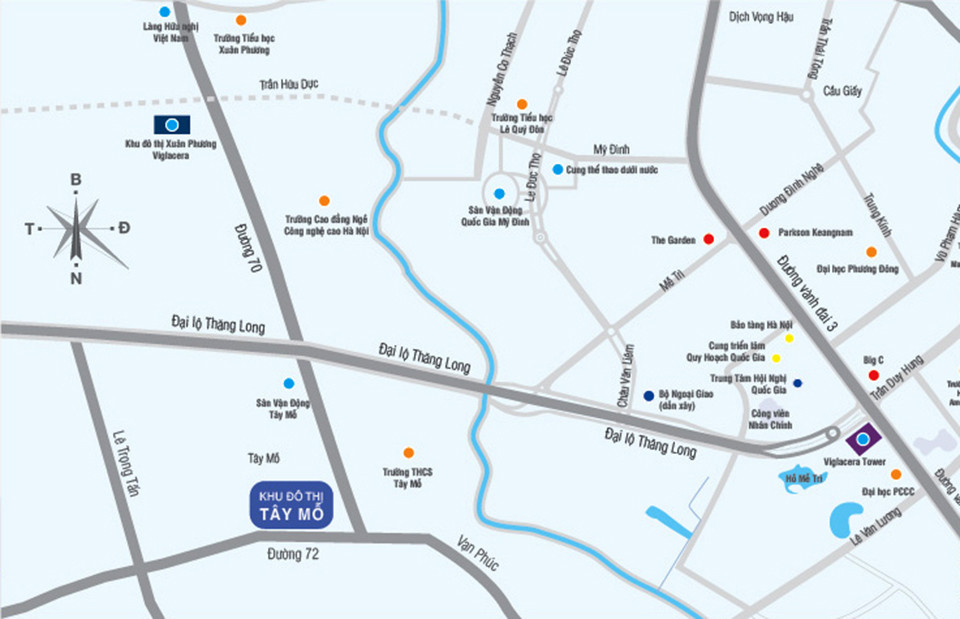 Vị trí Khu đô thị Tây Mỗ