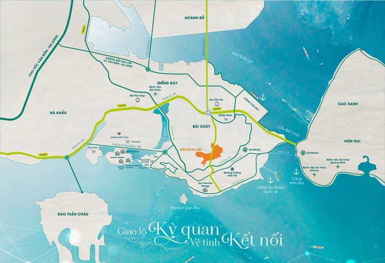 Vị trí The Astro Hạ Long thuận tiện kết nối giao thông