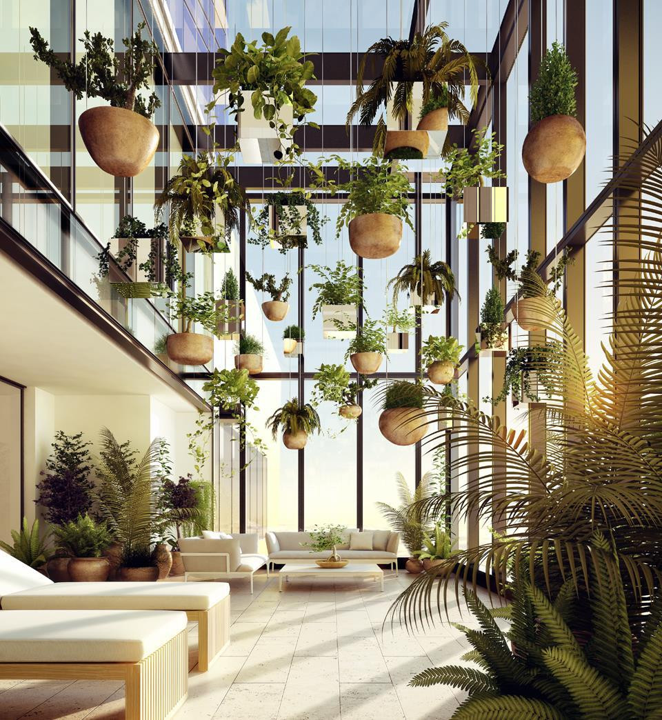 Vườn treo Babylon xanh mát tại dự án Lancaster Luminaire