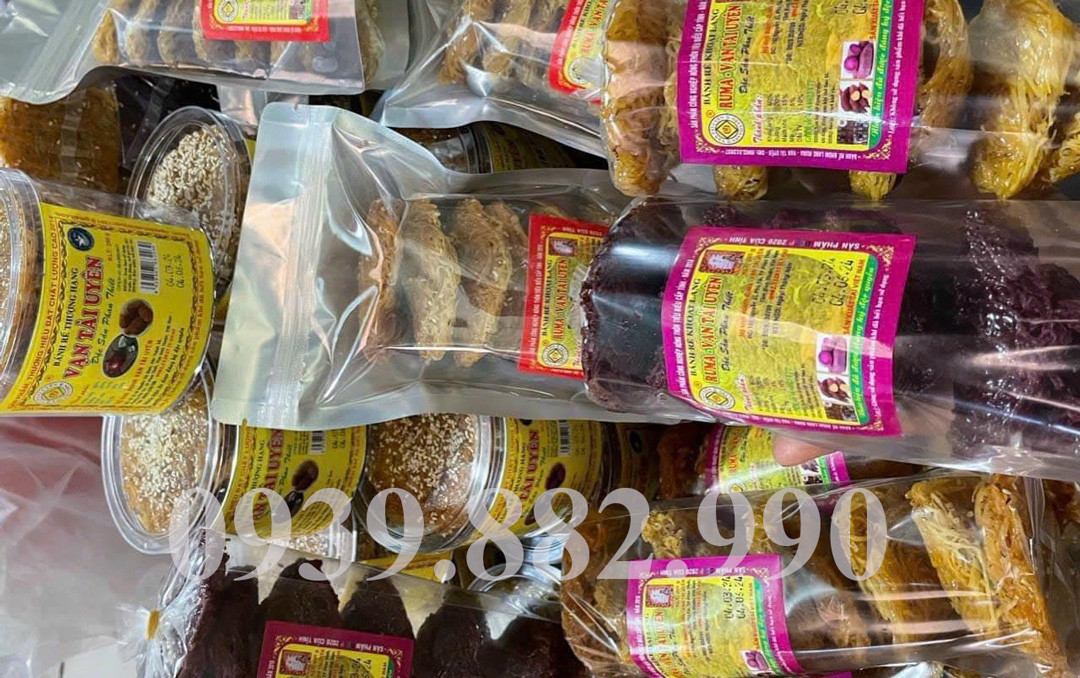 Bánh rế Bình Thuận đóng gói sẵn sàng làm quà tặng từ vùng đất nắng gió