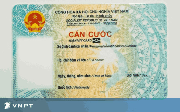 Hình ảnh thẻ căn cước công dân dùng để xác minh danh tính khi làm lại số điện thoại
