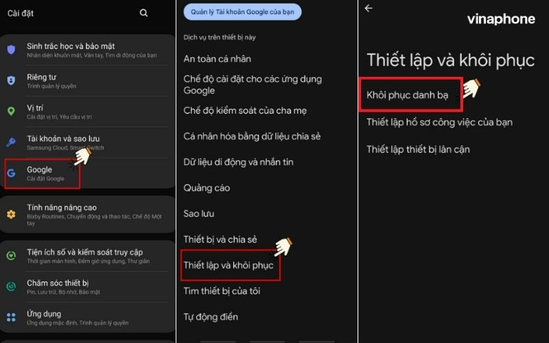 Khôi phục số điện thoại đã xóa trên SIM trên Android