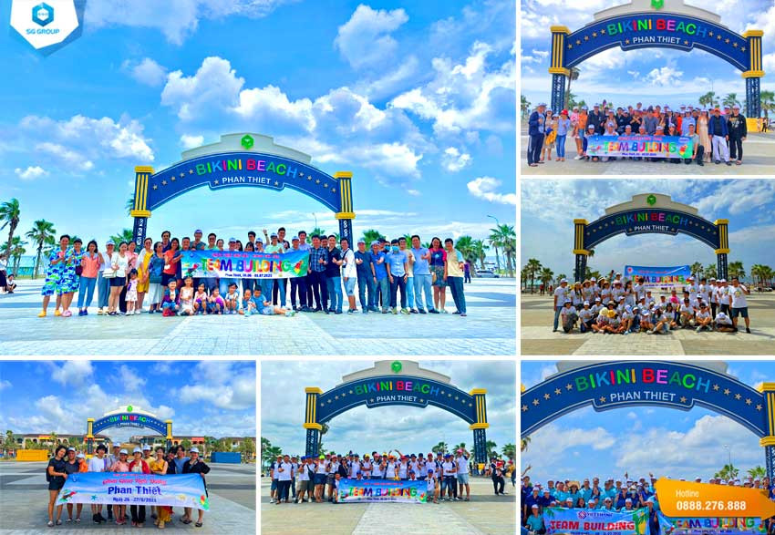 Khu vực Bikini Beach rực rỡ sắc màu, điểm check-in hấp dẫn trong chuyến du lịch Phan Thiết 3 ngày 2 đêm