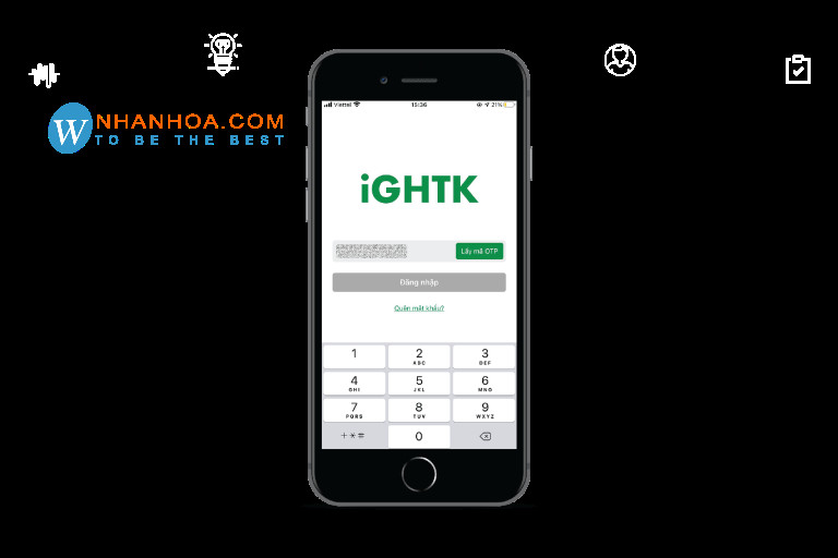 Nhập mã OTP xác nhận để truy cập iGHTK và kiểm tra vận đơn