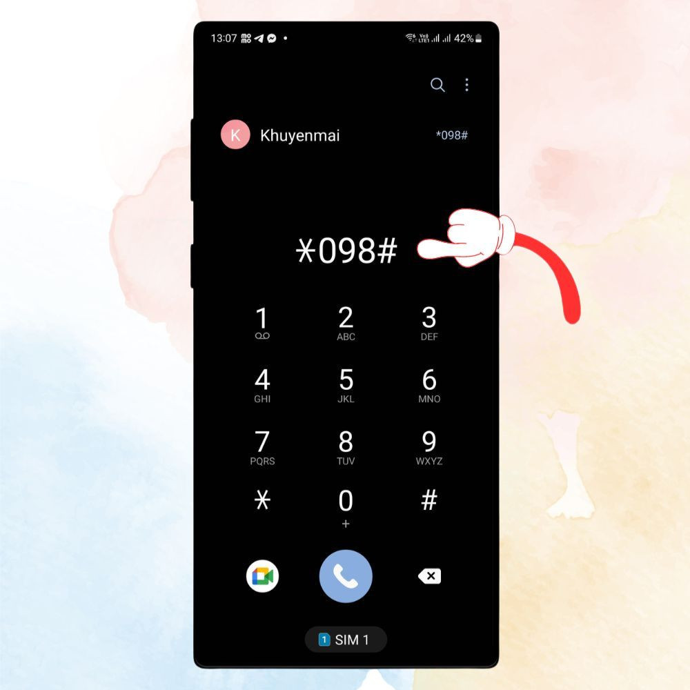 Thực hiện thao tác USSD để đăng ký 4G cho thuê bao khác Viettel
