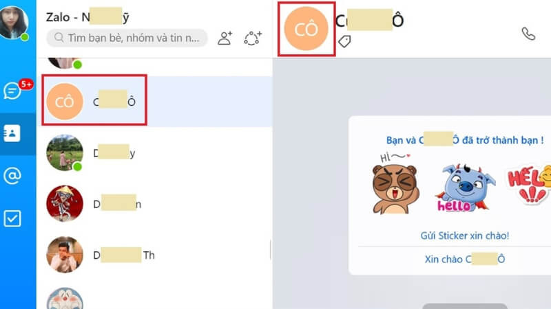 Tìm số điện thoại qua thanh tìm kiếm Zalo trên máy tính