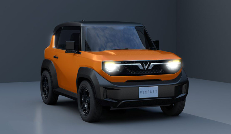 VinFast VF 3 màu cam thể hiện khả năng di chuyển ấn tượng của pin