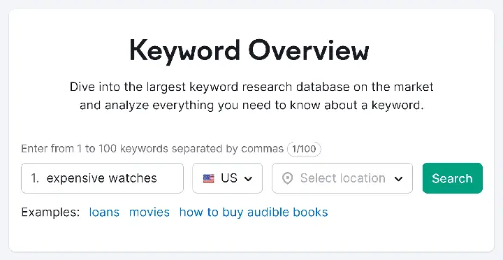 How To Use Semrush To Access Search Volume Data