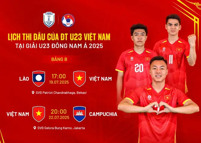 Tại Vòng Bảng, U23 Việt Nam Nằm Ở Bảng B Cùng U23 Lào Và U23 Campuchia, Lần Lượt Thi Đấu Vào Các Ngày 19 Và 22/7.