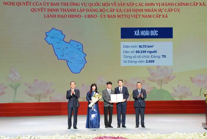 Công Bố Bí Thư, Chủ Tịch Ubnd Xã Hoài Đức