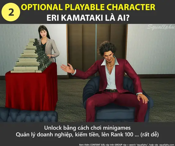 Là Nhân Vật Optional Playable Character. Optional Nghĩa Là Phải Unlock, Mặc Định Không Có Sẵn. Unlock Bằng Cách Chơi Minigames Quản Lý Doanh Nghiệp, Kiếm Tiền, Lên Rank 100 ... (rất Dễ)