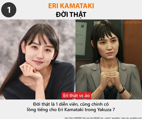 Eri Kamataki Đời Thật Là Diễn Viên, Người Thật Đóng, Diễn Và Lồng Tiếng 100%.