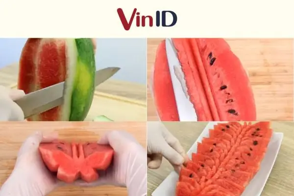 Cắt Dưa Hấu Hình Con Bướm