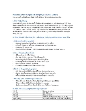 Khách Hàng Mục Tiêu Của Jollibee: Chân Dung & Chiến Lược Chinh Phục