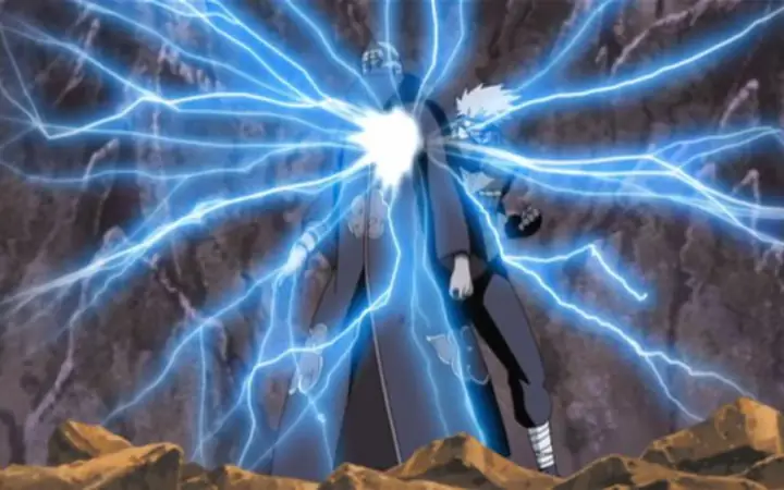 Kakashi Phá Hủy Một Trong Những Trái Tim Của Kakuzu