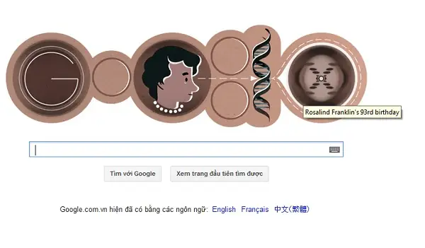 Logo Google Hôm Nay 25-07-2013