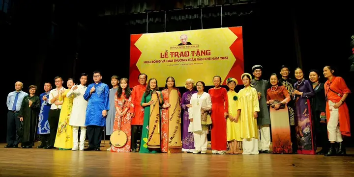 Lễ Trao Học Bổng Và Giải Thưởng Trần Văn Khê Lần 1 Năm 2023 - Ảnh: Nguyễn Á