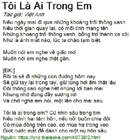 Việt Anh Tôi Là Ai Trong Em: Giải Mã Thông Điệp Sâu Sắc Của Ca Khúc