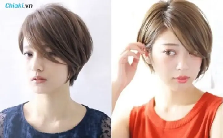 38. Tóc Nữ Ngắn Mái Lệch 38. Tóc Nữ Ngắn Mái Lệch