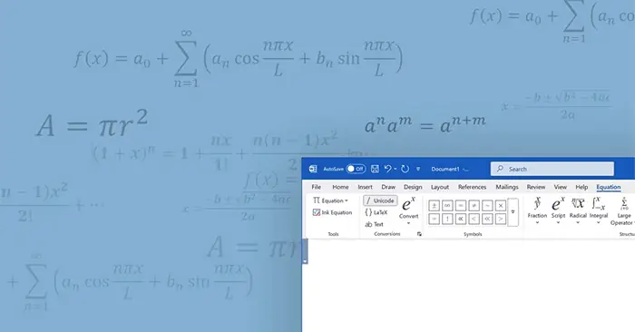 Cách Viết Công Thức Toán Học Trong Word Cực Dễ - Quantrimang.com