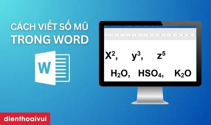 Cách Viết Số Mũ Trong Word 2010, 2016 Siêu Đơn Giản