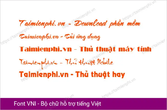 Đặc Điểm Nổi Bật Của Bộ Phông Vni