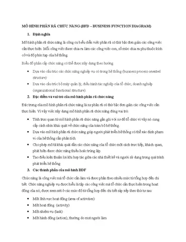 Chương 5: Mô Hình Bfd & Dfd Trong Phân Tích Chức Năng Và Dữ ...