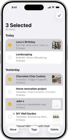 Chuyển Ghi Chú Sang Thư Mục Khác
