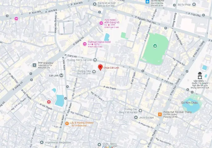 Chùa Cát Linh Ở Đâu? Cách Di Chuyển