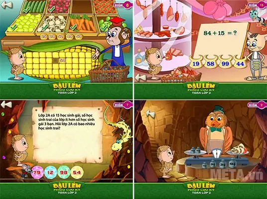 Đậu Lém Phiêu Lưu Ký - Toán 2 Là Phần Mềm Học Toán 2 Trên Máy Tính Thật Bổ Ích: