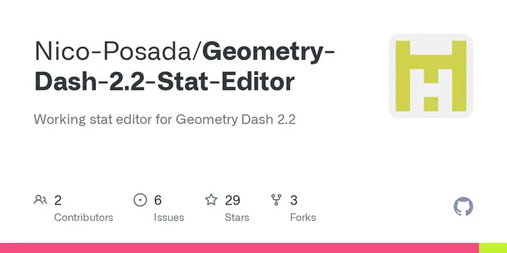 Nico-posada/geometry-dash-2.2-stat-editor: Working Stat ... - Github