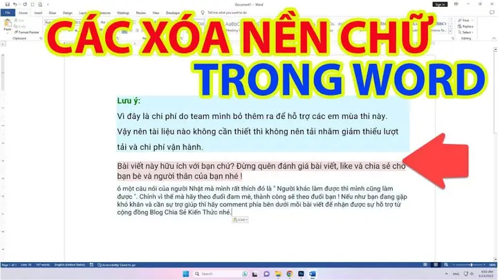 Cách Xóa Màu Nền Trong Word Đơn Giản, Dễ Dàng Bạn Nên Biết