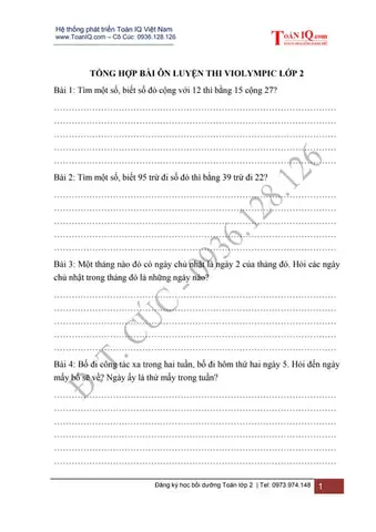 Luyện Thi Violympic Toán 35 Vòng - Full Crack, Tải Miễn Phí