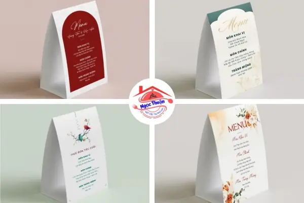 Gợi Ý 15+ Mẫu Thực Đơn Tiệc Cưới Để Bàn Đẹp Hót Nhất 2025