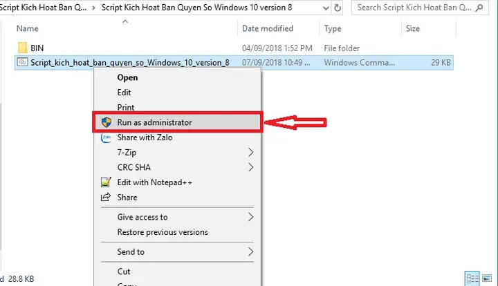 Hướng Dẫn Sử Dụng Script Cmd Để Active Win 10 Vĩnh Viễn: